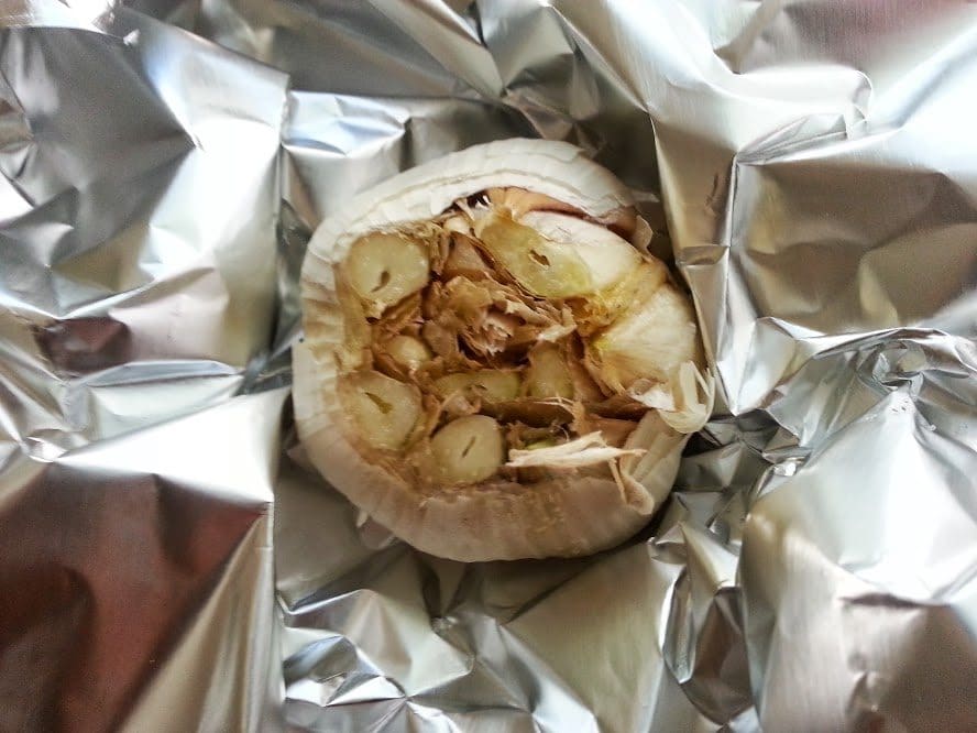 Roasted Garlic in foil