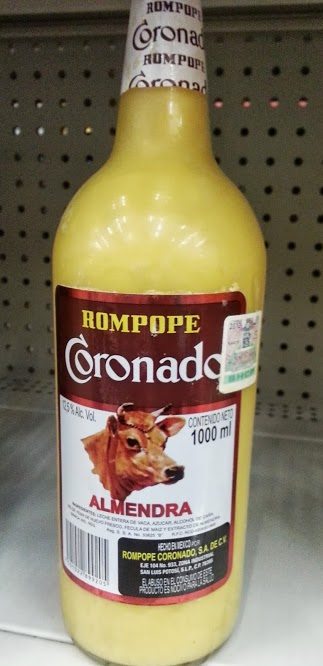A bottle of Coronado rompope.