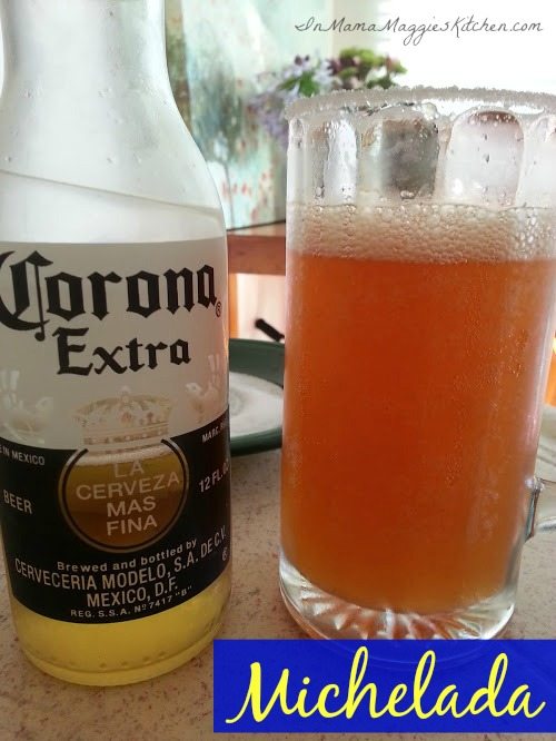 Michelada and corona beer