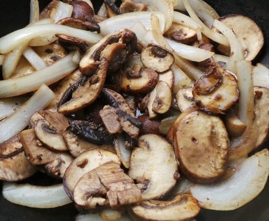 onions and mushrooms