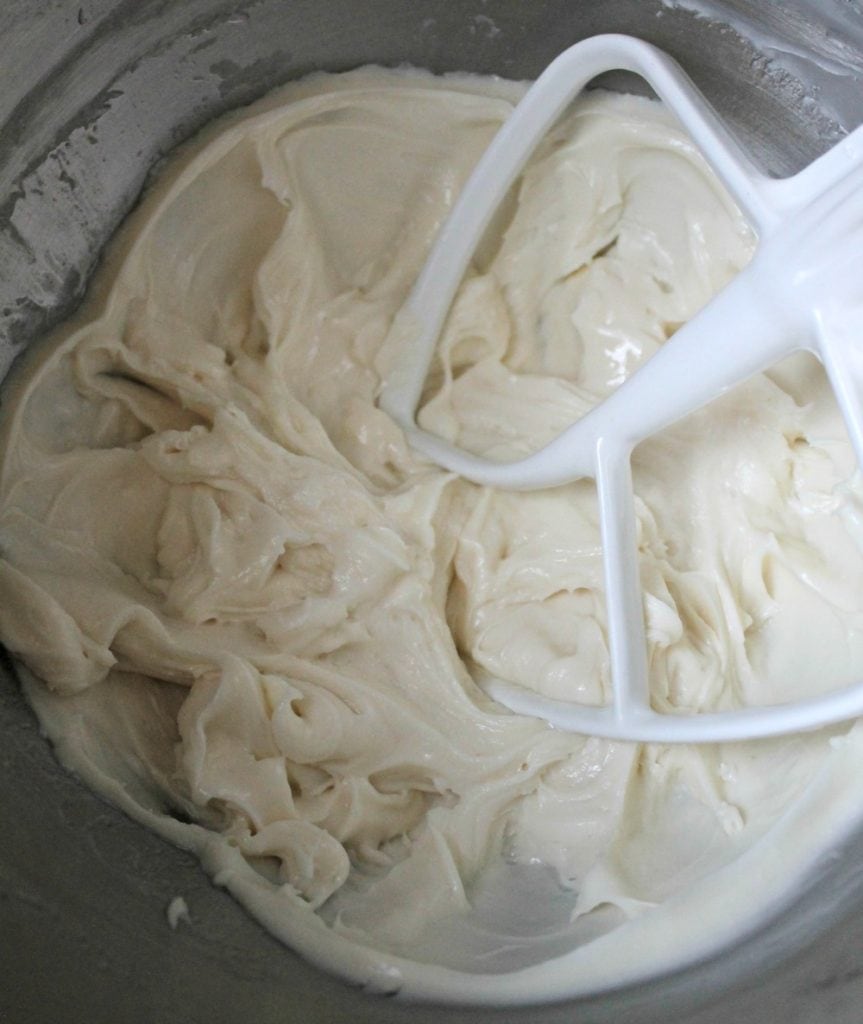 Butter lard mixture with KitchenAid mixer