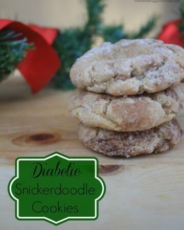 Diabetic Snickerdoodle Cookies - low carb and delicious cookies. by Mama Maggie's Kitchen