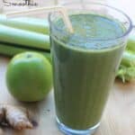 Green Ginger Smoothie - It’s jam packed with nutrients to rebalance and regroup. By In Mama Maggie's Kitchen