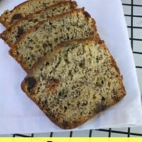 Banana Chocolate Chip Bread - soft, delicious, moist and perfect for breakfast. Mama Maggie's Kitchen