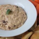 White Bean and Olive Dip, a creamy and healthy dip by Mama Maggie's Kitchen