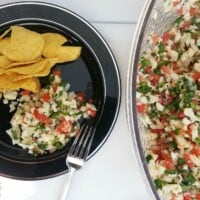 Fishless Ceviche - you won't even know there isn't any fish in this vegetarian dish- by Mama Maggie's Kitchen