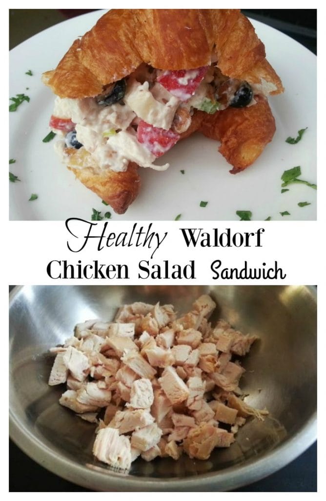Healthy Waldorf Chicken Salad Sandwich 