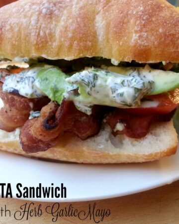 BLTA Sandwich with Herb Garlic Mayo - a yummy lunch recipe that everyone will love - by Mama Maggie's Kitchen