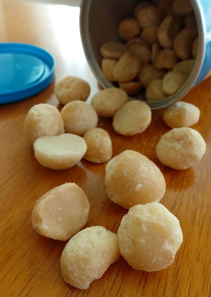 Macadamia Nuts from the can