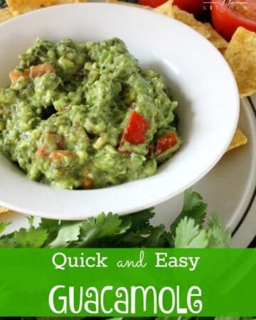 Quick and Easy Guacamole - a must when eating tacos or any Mexican dish - by Mama Maggie's Kitchen