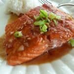 Healthy Food for Kids: Teriyaki Salmon - full of delicious sweet and savory flavors and loved by my son - by Mama Maggie's Kitchen