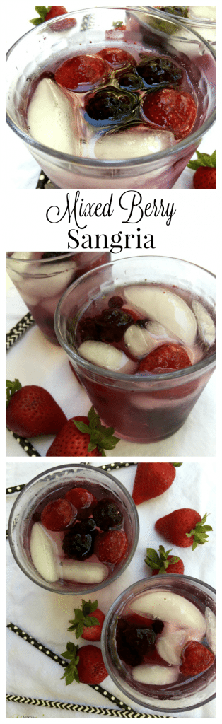 Mixed Berry Sangria Collage