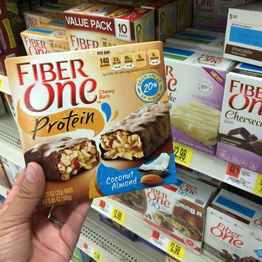 Fiber One Protein Bars Box at Walmart