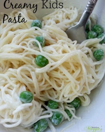 Creamy Kids Pasta - This is the perfect dish for fussy, picky eaters. So yummy and good-for-you that mom might even want her own plate. - by Mama Maggie’s Kitchen