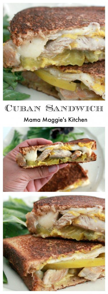 When you have leftover pork roast and deli ham in the fridge, you make a Cuban Sandwich with several pieces of cheese to make your mouth melt. Enjoy! - by Mama Maggie’s Kitchen