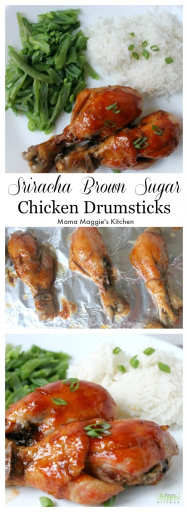 Sriracha Brown Sugar Chicken Drumsticks brings new meaning to yummy comfort food in a sweet and spicy way. 