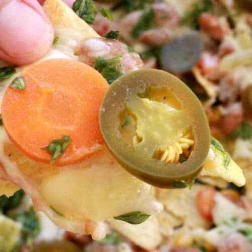 Baked Vegetarian Nachos