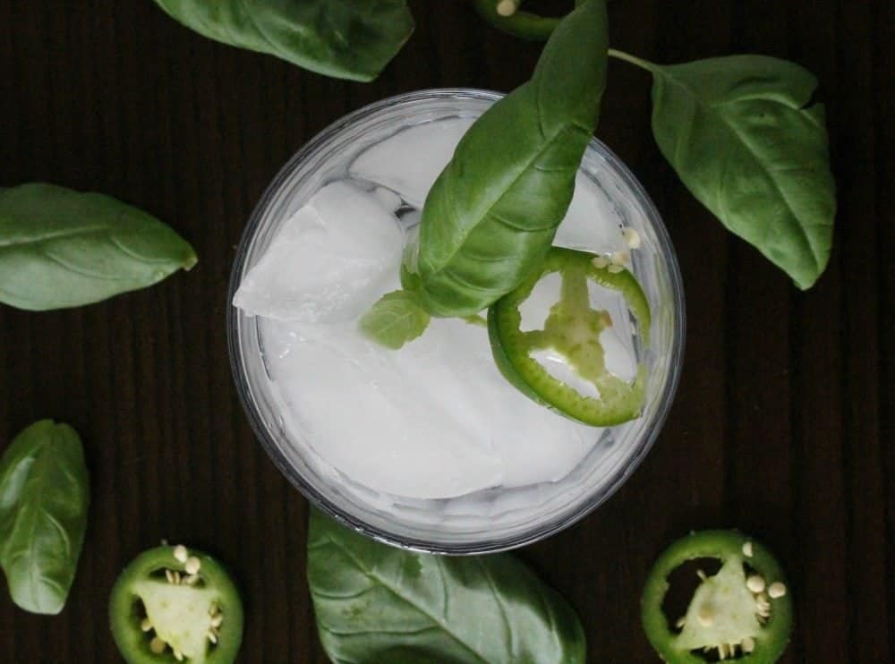 Jalapeño Basil Margarita is the perfect refreshing cocktail during warm weather months. By Mama Maggie’s Kitchen 