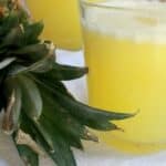 Pineapple Agua Fresca, or Agua de Piña, is a refreshing and light beverage from our friends in Mexico. Delicious and perfect during the warmer months. By Mama Maggie’s Kitchen