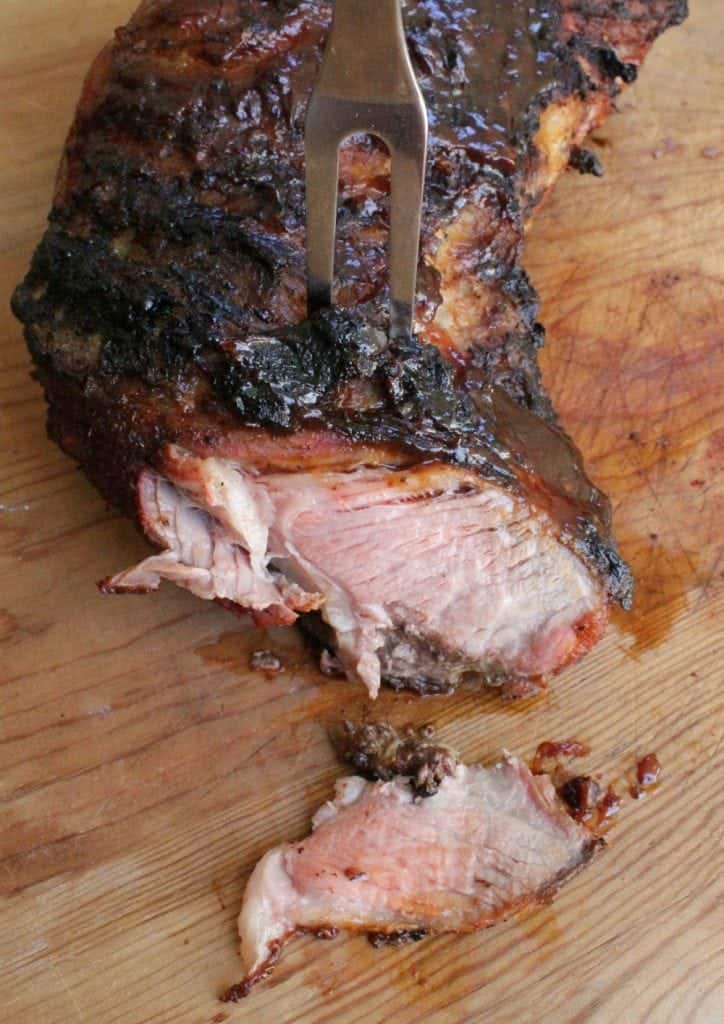 Grilled Tri Tip with Whiskey Chipotle BBQ Sauce is made for summer cookouts and hanging out with friends. This tender and soft meat is layered with a spicy, sweet sauce that you and your guests will love. By Mama Maggie’s Kitchen
