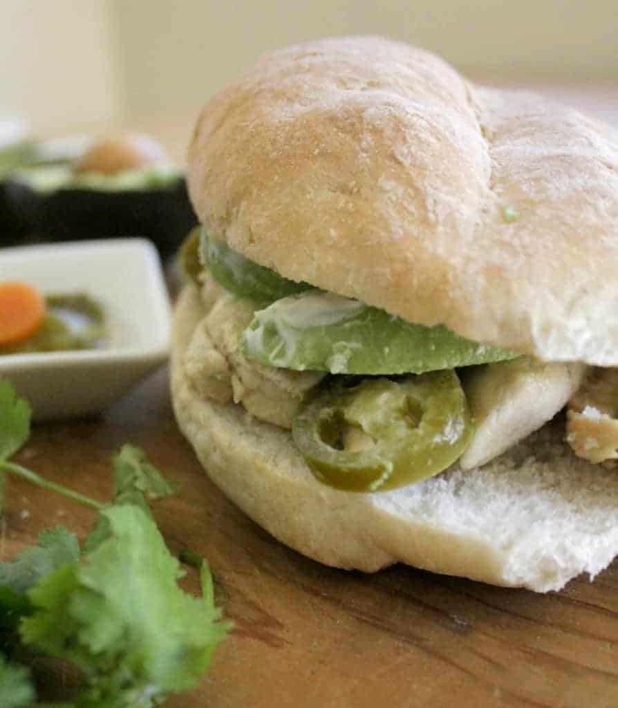 Chicken Torta - This is a yummy and easy to assemble Mexican sandwich. It’s Mexican food goodness at its best. By Mama Maggie’s Kitchen