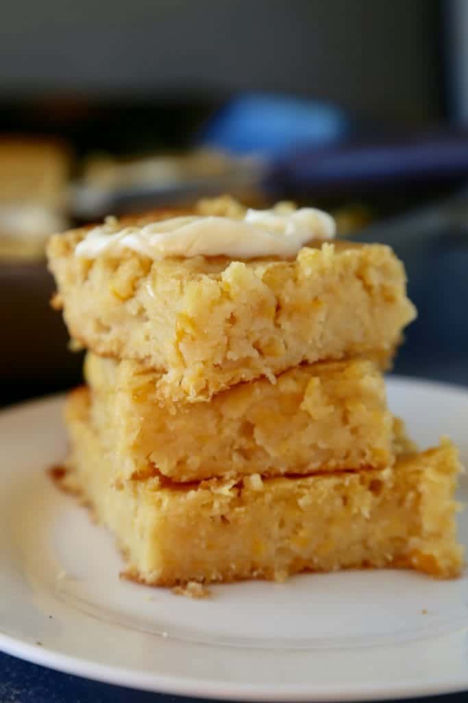 Pan de Elote, or Mexican Sweet Corn Cake, is a moist and delicious treat. Perfect for breakfast or for dessert. Enjoy! By Mama Maggie’s Kitchen