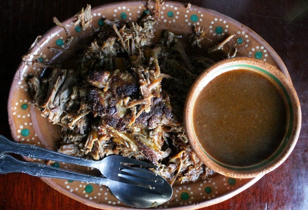 Borrego Tatemado, or Mexican Fire-Roasted Lamb, is a taste of rustic, ranch life in Mexico. Tender meat that has been marinated for hours. Delicious and incredibly flavorful. By Mama Maggie’s Kitchen