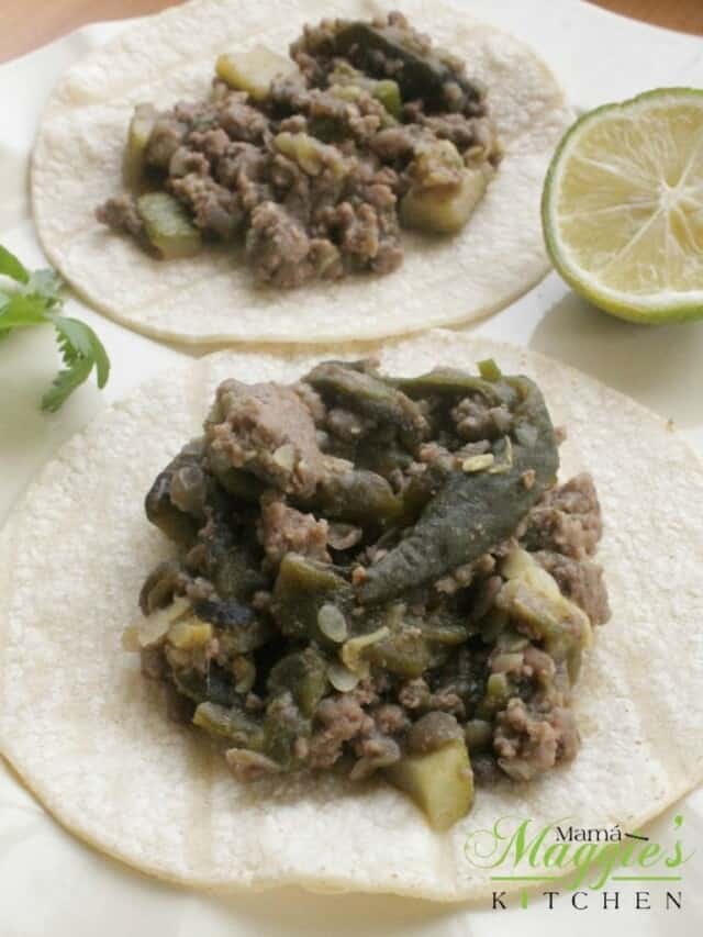 Lentil and Poblano Chile Tacos Mamá Maggie's Kitchen