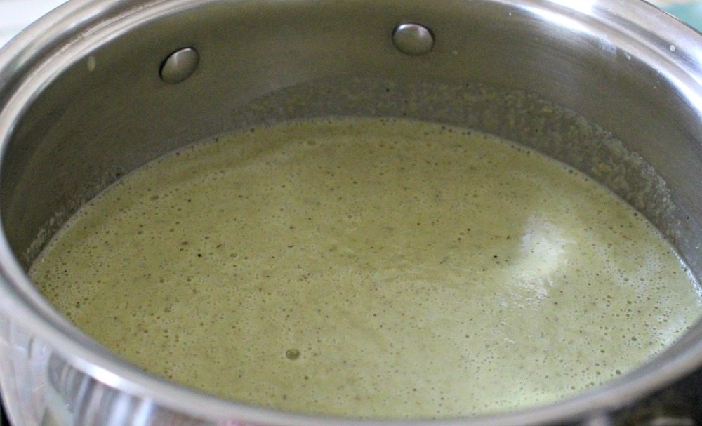 Pipián verde in a pot