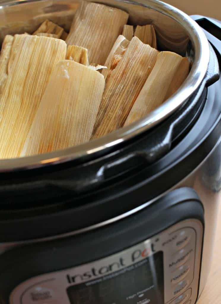 Chicken tamales in an Instant Pot