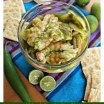 Aguachiles, or shrimp marinated in a spicy green chile sauce. Delicious, light, and full of bold flavors. This Mexican food classic will impress your guests and delight your palate. by Mama Maggie's Kitchen