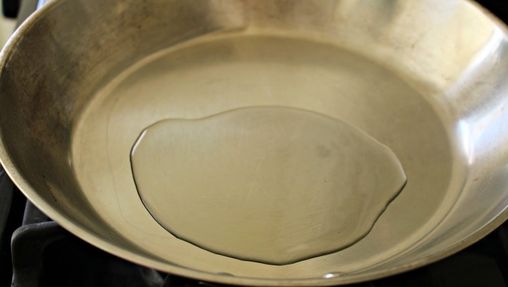 Oil in a Large Skillet