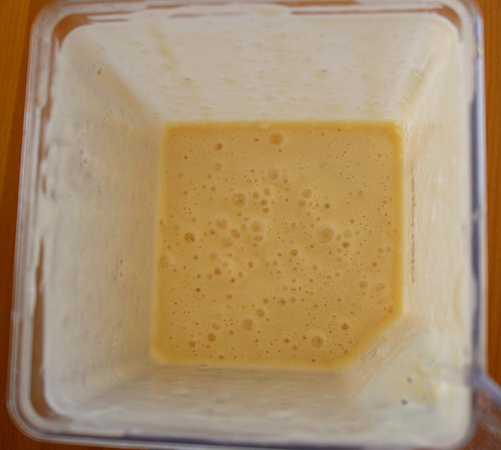 Key Lime Mixture in a blender