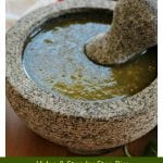Watch the VIDEO or follow the step-by-step tutorial on how to season a molcajete. Once you’re done, it will be ready to make delicious Mexican food. by Mama Maggie's Kitchen