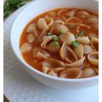 Mexican Shell Pasta Soup, or Sopa de Conchas, is a classic Mexican recipe. An easy-to-make soup and perfect for picky eaters. By Mama Maggie's Kitchen