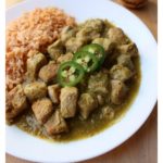 This Authentic Chile Verde Recipe is made from tender pork that is slowly cooked in a savory salsa verde sauce. So tasty and full of amazing Mexican flavors. By Mama Maggie's Kitchen