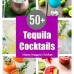 A collage of tequila cocktails
