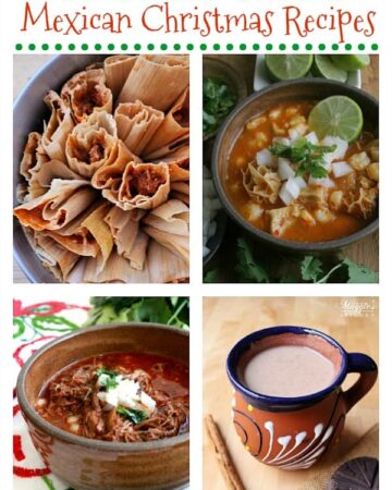 A collage of Gluten Free Mexican Christmas recipes.