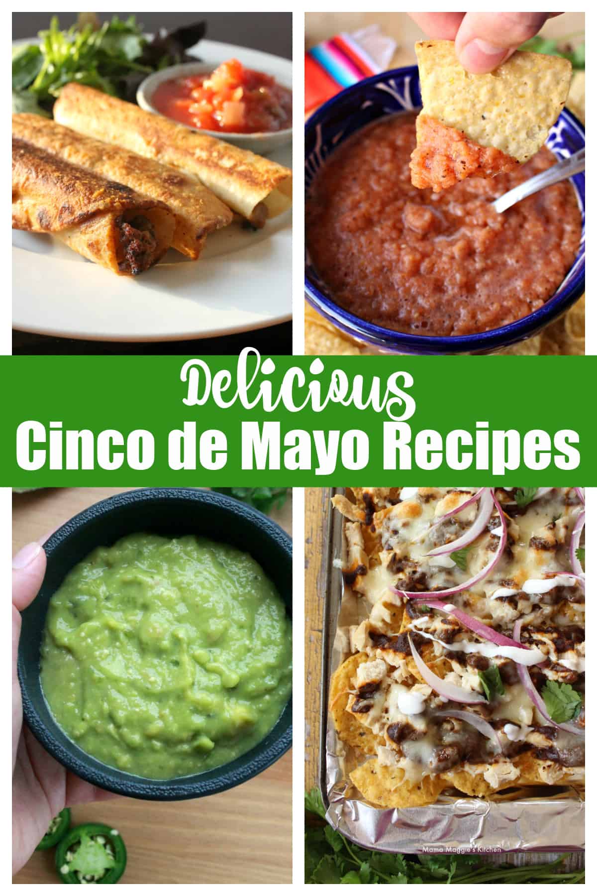A picture of a collage of Mexican recipes.