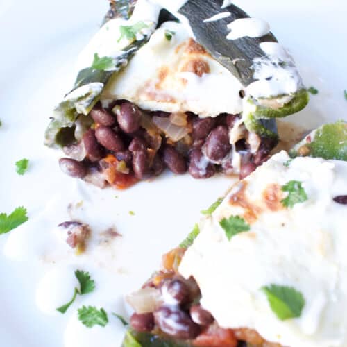 Black Bean Chile Rellenos Mamá Maggie's Kitchen