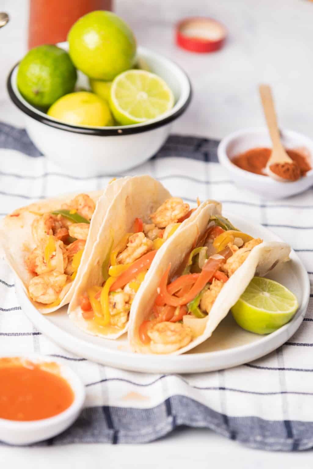 Shrimp Fajitas (Fajitas de Camaron)